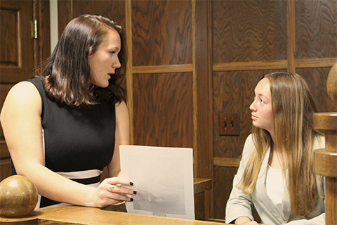 Students at Mock Trial