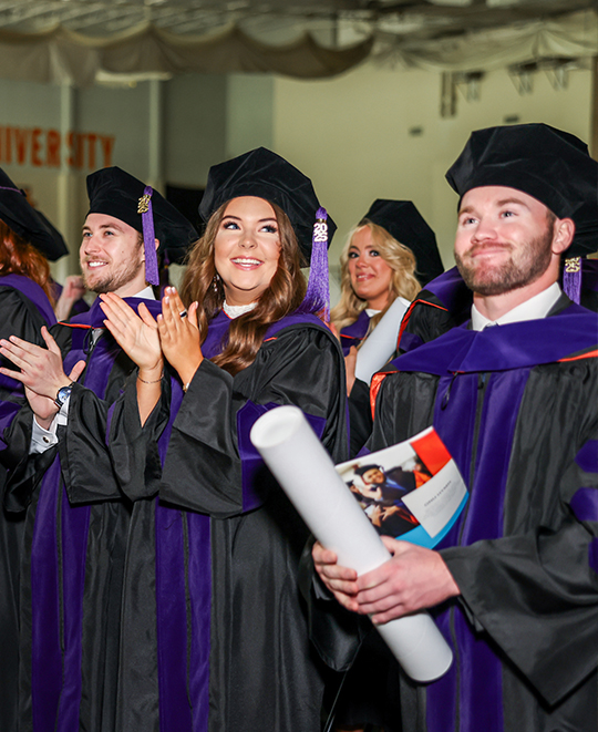 Photo of our 2025 law students in the graduate ceremony