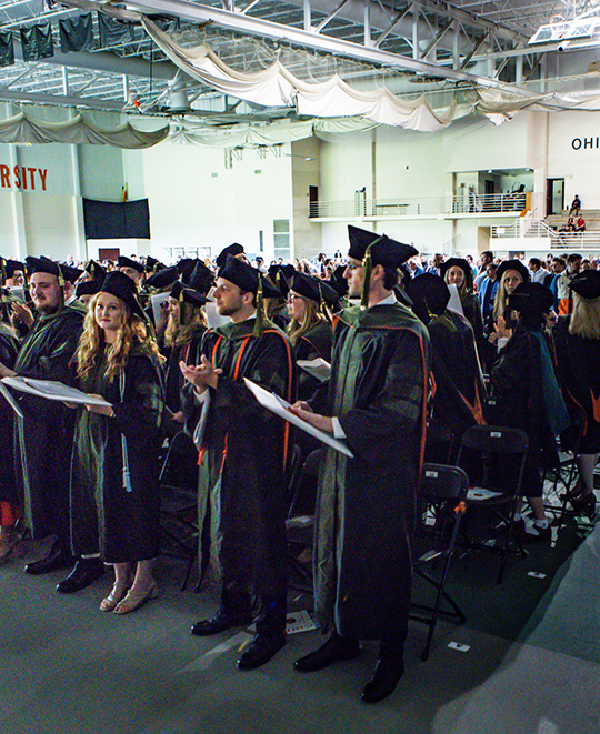Photo of our 2025 pharmacy students in the graduate ceremony