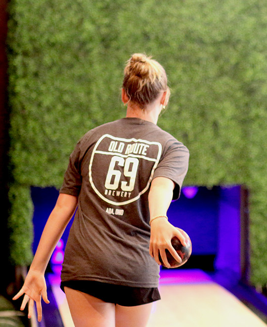 Photo from Old Route Brewery, patron playing Skee-Ball