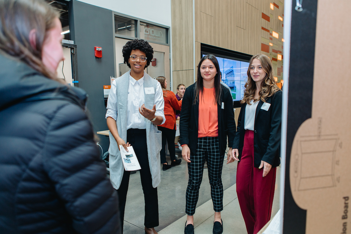 students networking