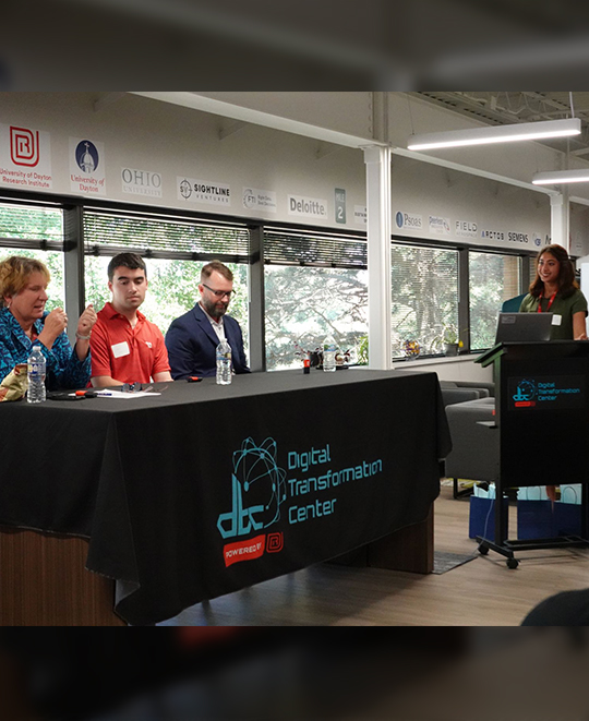 Intern event with panelists