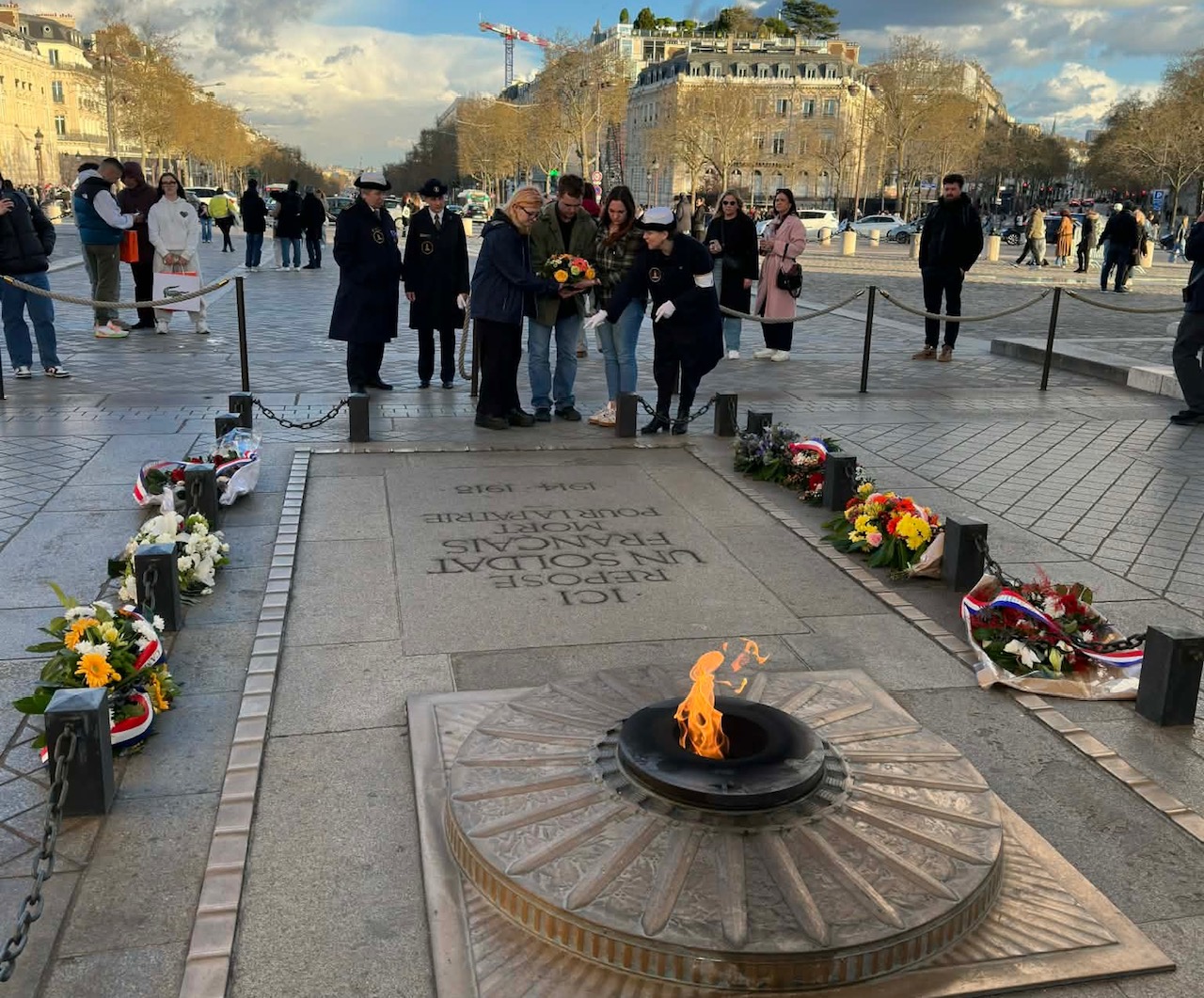 students on World War II trip