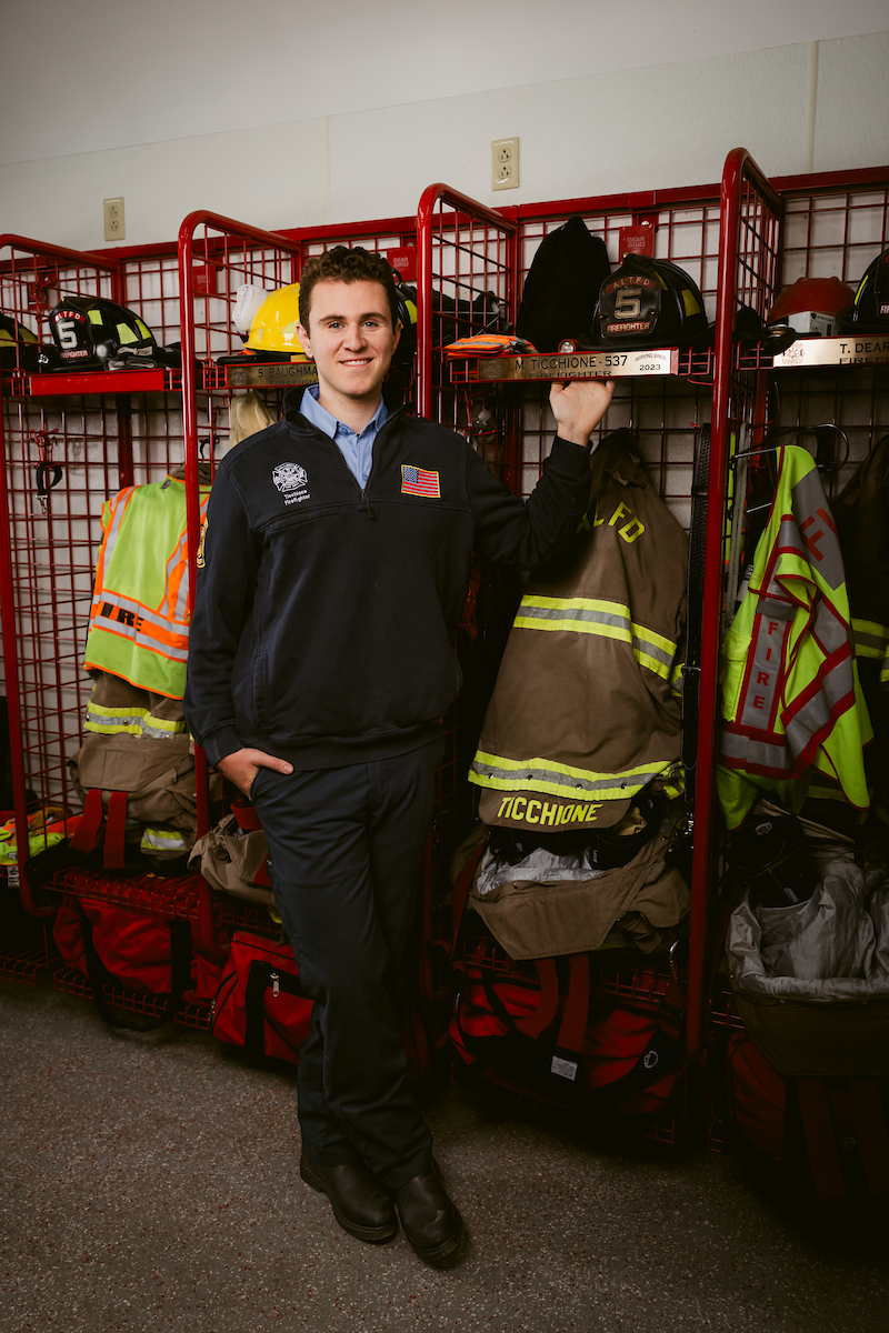 Michael Ticchione: volunteer firefighter