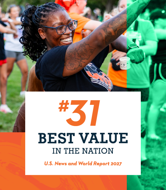 #31 Best Value in the Nation graphic featuring students
