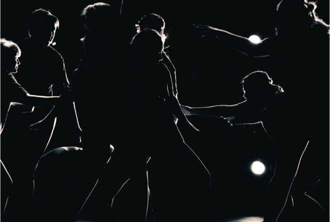 Photo of dancers in background