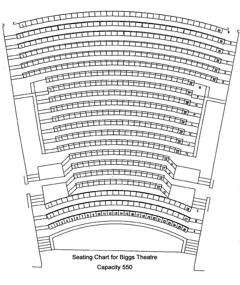 Kuss Auditorium Seating Chart