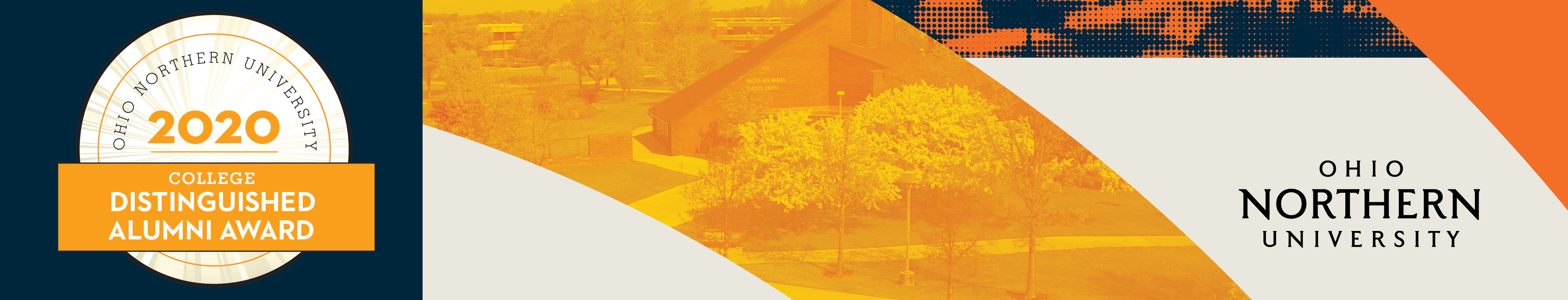Graphic header for Distinguished Alumni Award