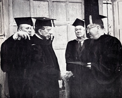 J. Paul Getty receiving an ONU degree