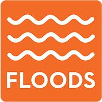 web icon representing flood