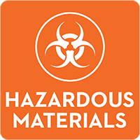 web icon representing hazardous materials