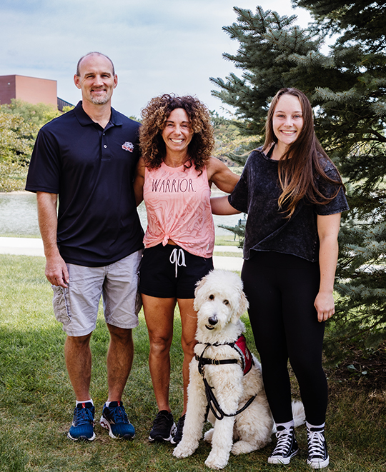 Trimpey family pose for ONU Legacy