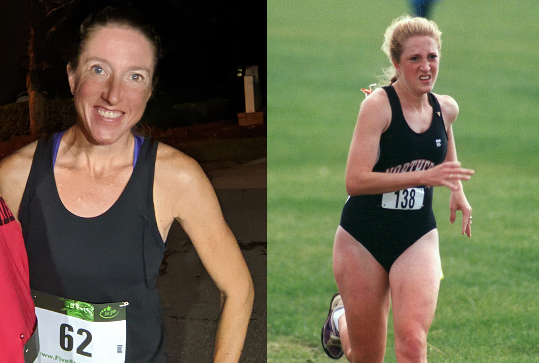Photo of Mandy (Miller) Yates, as a cross country athlete