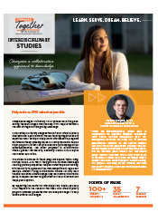 Screenshot of Interdisciplinary Studies Sell Sheet