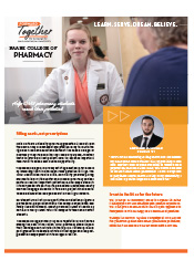 Screenshot of College of Pharmacy Sell Sheet