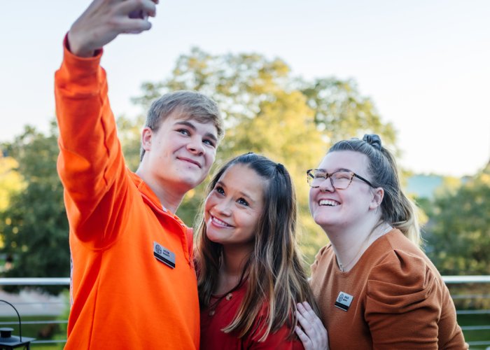 ONU students taking a photo