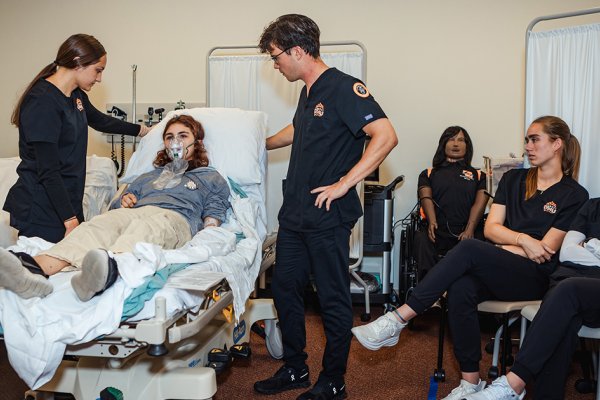 News Article Image - Preparing for trauma: ONU nursing students engage in staged simulation