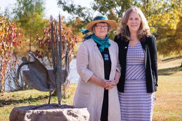 News Article Image - The life of a pond inspires new sculptures on campus