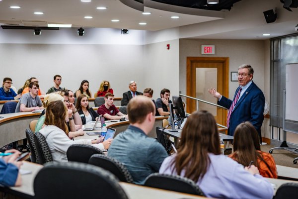 News Article Image - Persistence pays off, Ohio House Speaker Robert Cupp tells ONU political science students