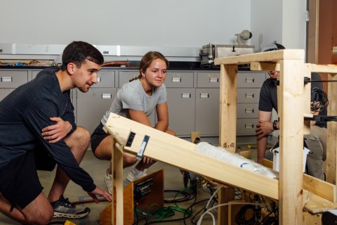 Close up view of their project what being worked on.