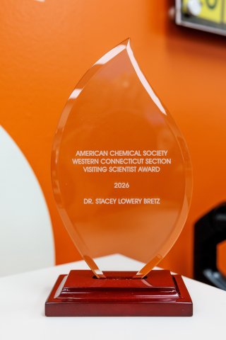 AMERICAN CHEMICAL SOCIETY WESTERN CONNECTICUT SECTION VISITING SCIENTIST AWARD for Dr. Stacey Lowery Bretz
