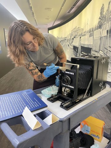 Photo of Autumn cleaning an older camera