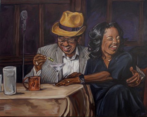 Photo of the artwork itself, "All that Jazz"