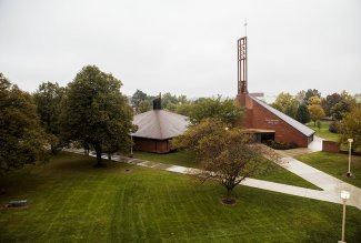 Exterior shot of English Chapel