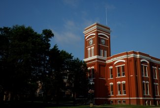 Exterior shot of Hill Memorial building