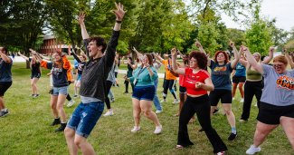 Photo from our ONU Freshman Block Party