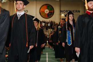 Photo of ONU graduates standing