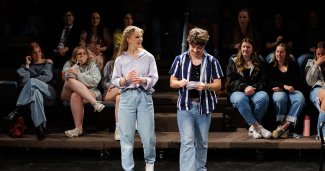 2 ONU students performing in front of audience