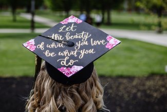 A decorated cap from '22 Ohio Northern University commencement.