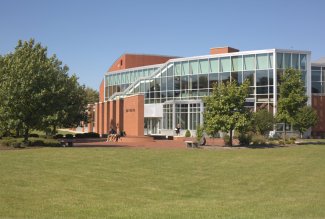 Outside view of the James F. Dicke College of Business Building at Ohio Northern University.