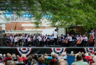 A view from the crowd at ONU's '22 Patriotic Pops concert.