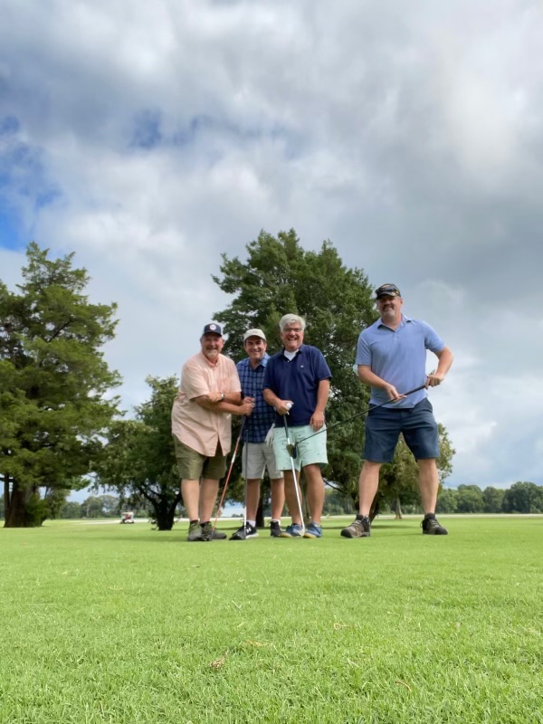 The Maryland visit included an impromptu round of golf.