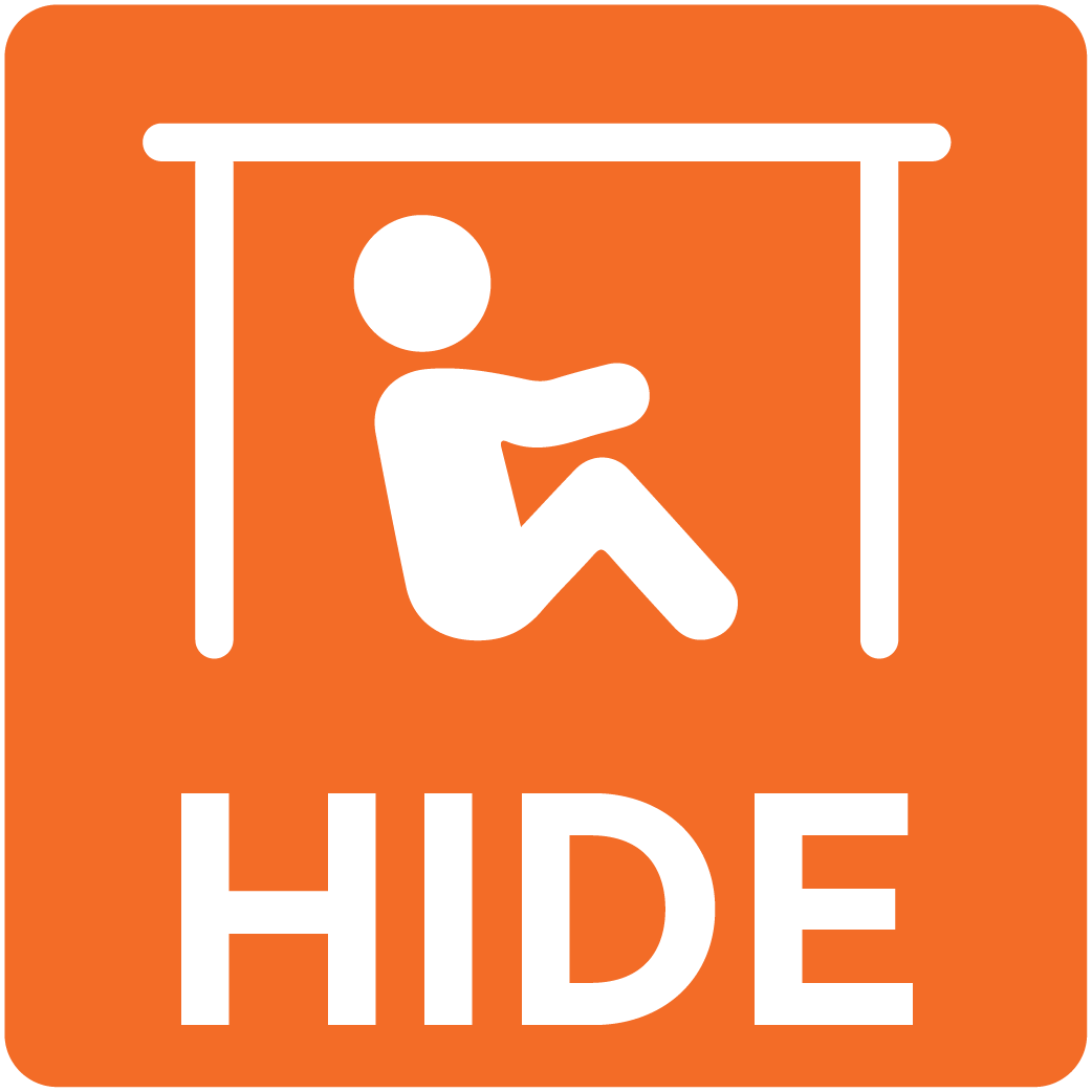 icon with person hiding
